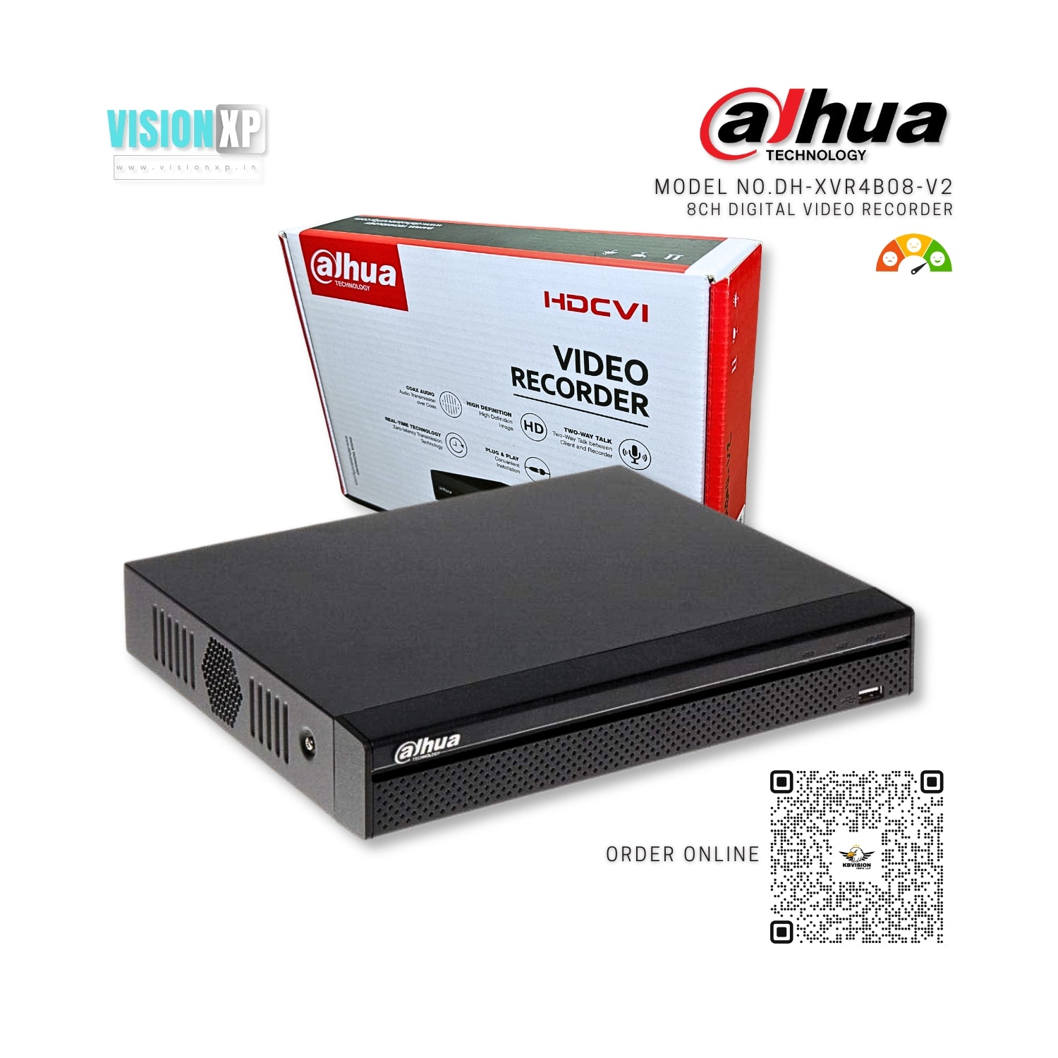 Dahua DH-XVR4B08-V2 Cooper Series 2mp 8ch Dvr Dahua DH-XVR4B08-V2 Cooper Series 2mp 8ch Dvr